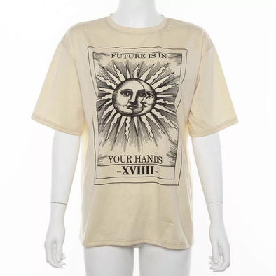Sun and Moon Tarot Card T Shirt - Threads Unknown