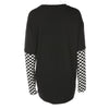 Checkered Fire Heart Long Sleeve - Threads Unknown